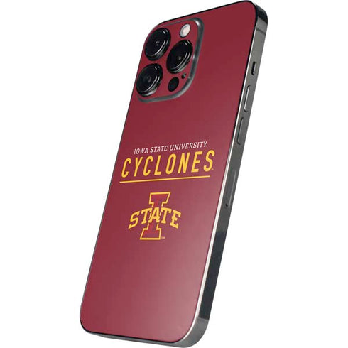 Iowa State University Athletic Text iPhone 14 Pro Skin